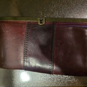 Vintage Fossil Leather Clutch Wallet